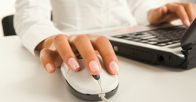mouse and computer